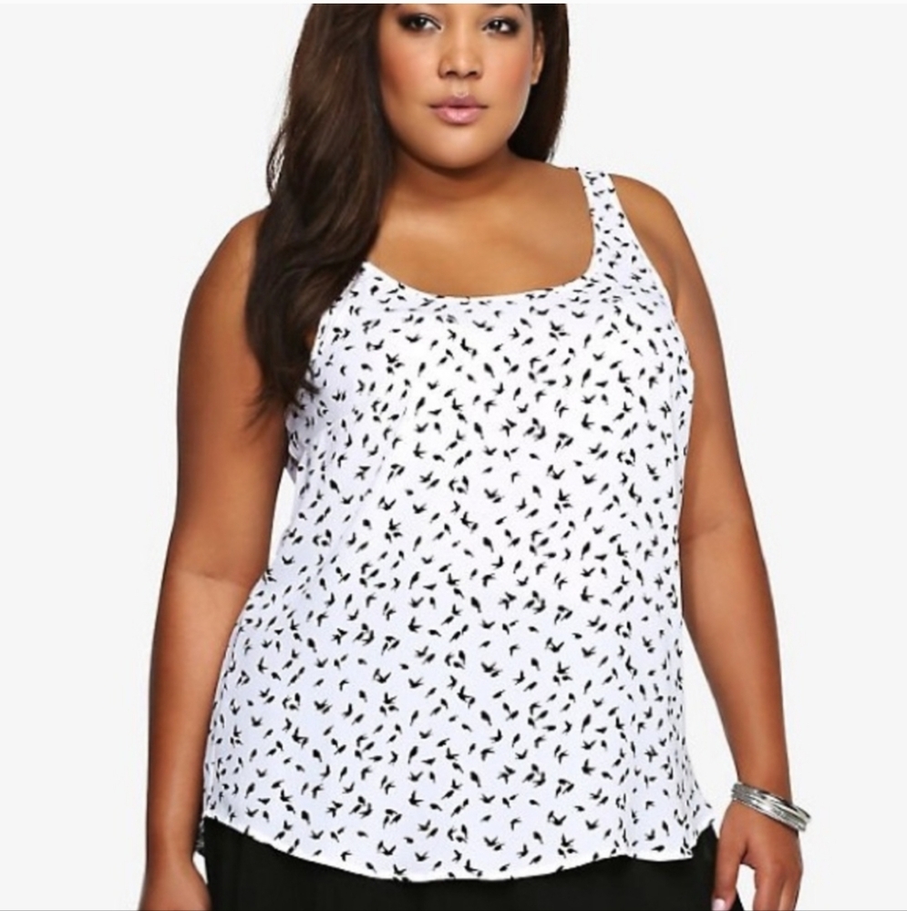 Torrid Dainty Ditzy Bird Tank